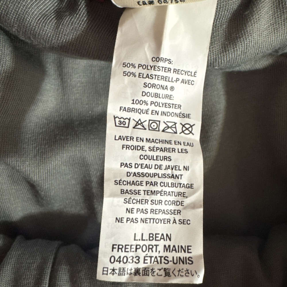L.L Bean Blue Stretch Pants Mens Sz XL 30" Inseam Elastrell Sorona Performance - Picture 6 of 12